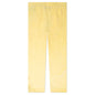 Chenille Loose Track Pants - Yellow/Off White