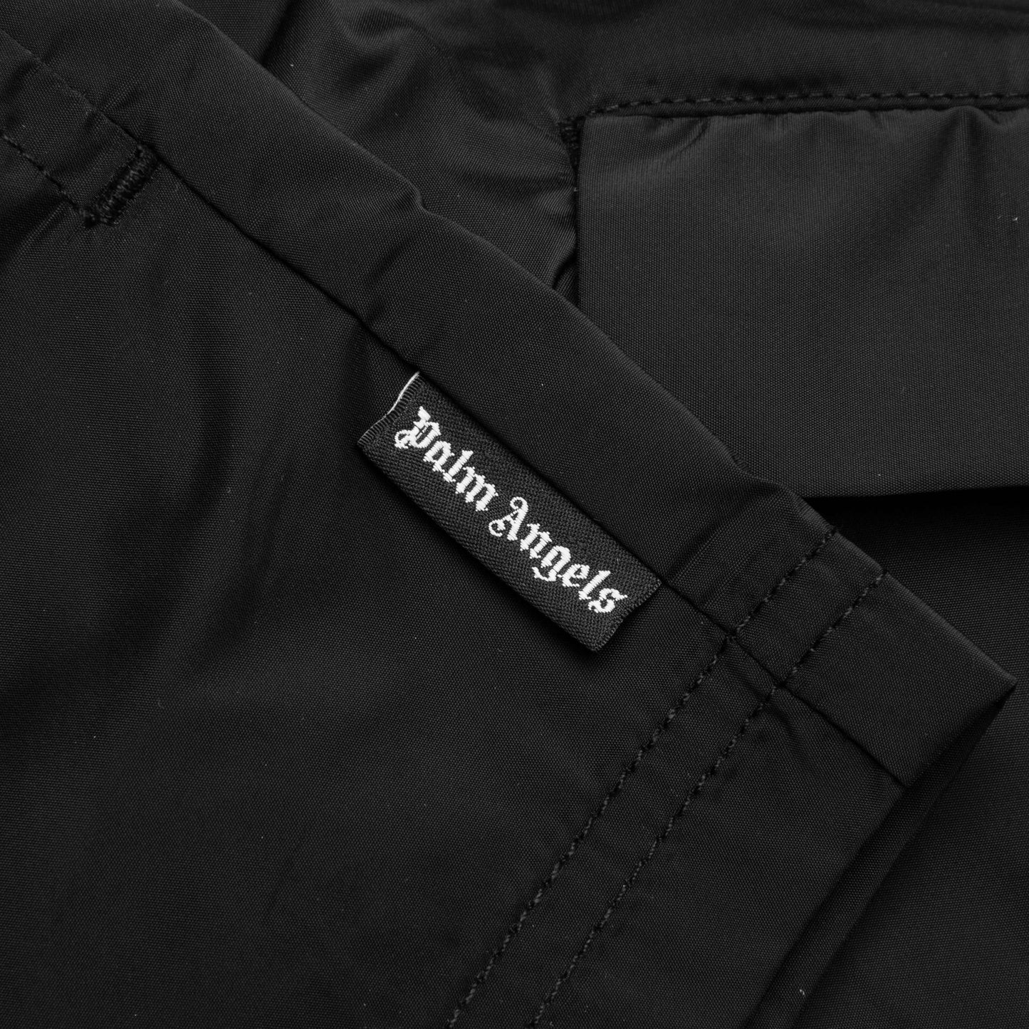 Curved Logo Beachwear Short - Black/White