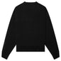 Curved Logo Crew - Black/White