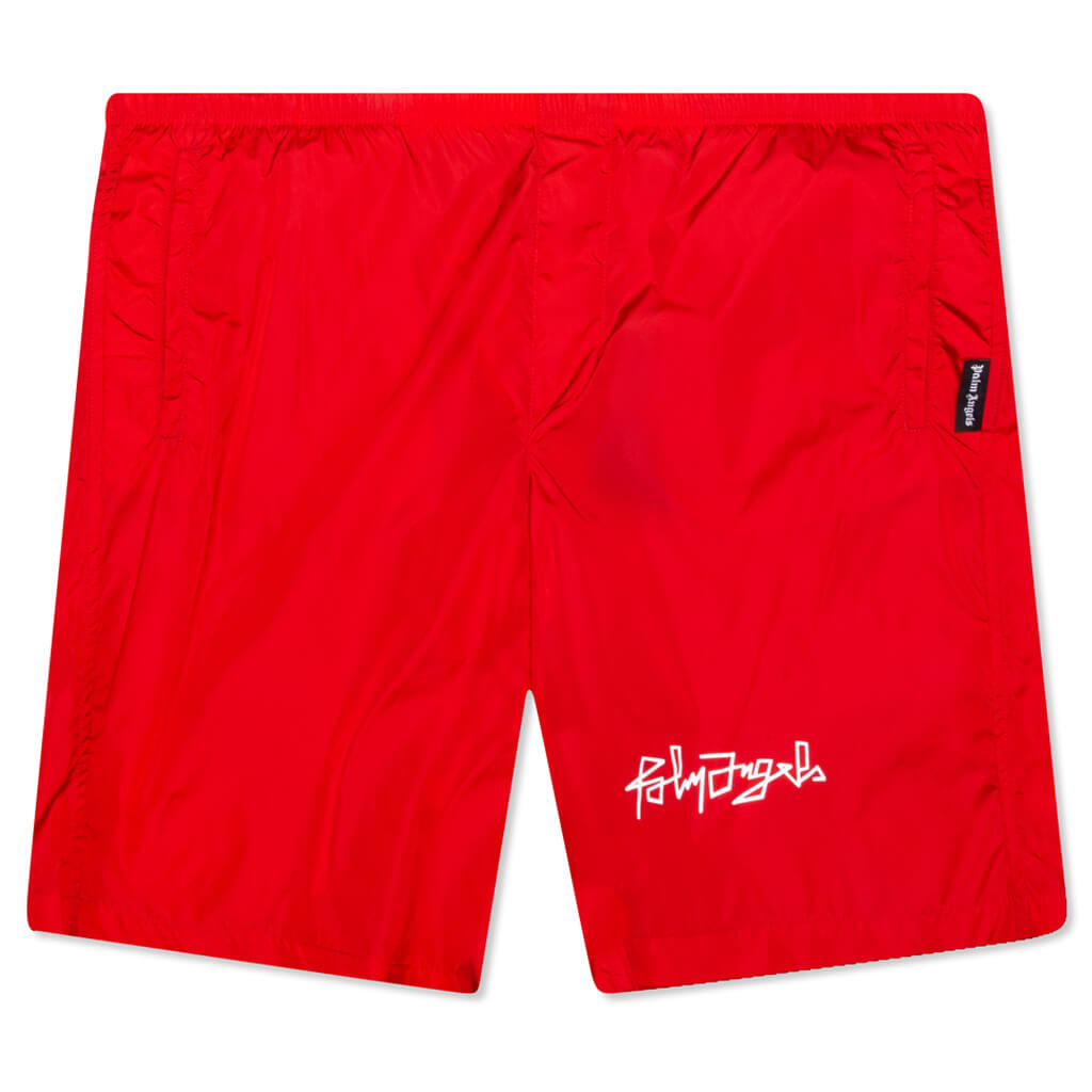 Desert Write Swim Short - Red/White
