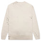 GD Glittered Logo Crewneck - Off-White/Black