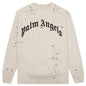 GD Glittered Logo Crewneck - Off-White/Black