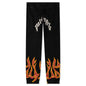 GD Graffiti Flames Sweatpants - Black/Red