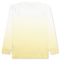 Gradient Overlogo L/S Tee - Yellow/White