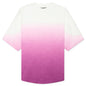 Gradient Overlogo Tee - Purple/White