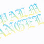 Hue Gothic Logo Over Tee - White/Multi