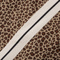 Leopard Jacquard Track Pants - Beige/Off White
