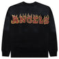 Logo Flames Vintage Crewneck - Black/Red