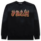 Logo Flames Vintage Crewneck - Black/Red