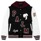 Marine Collar Varsity Jacket - Navy Blue