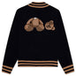 PA Bear Cardigan - Black/Brown