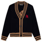 PA Bear Cardigan - Black/Brown