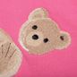 PA Bear Hoodie - Fuchsia/Brown