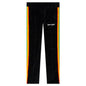Rainbow Chenille Track Pants - Black/White