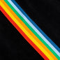 Rainbow Chenille Track Pants - Black/White