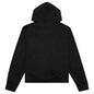 Rhinestone Sprayed Hoodie - Black/Black
