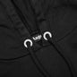 Rhinestone Sprayed Hoodie - Black/Black