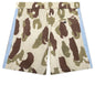 Side Tape Camo Shorts - Beige/Black