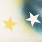 Sprayed Star Vintage Tee - White/Multi