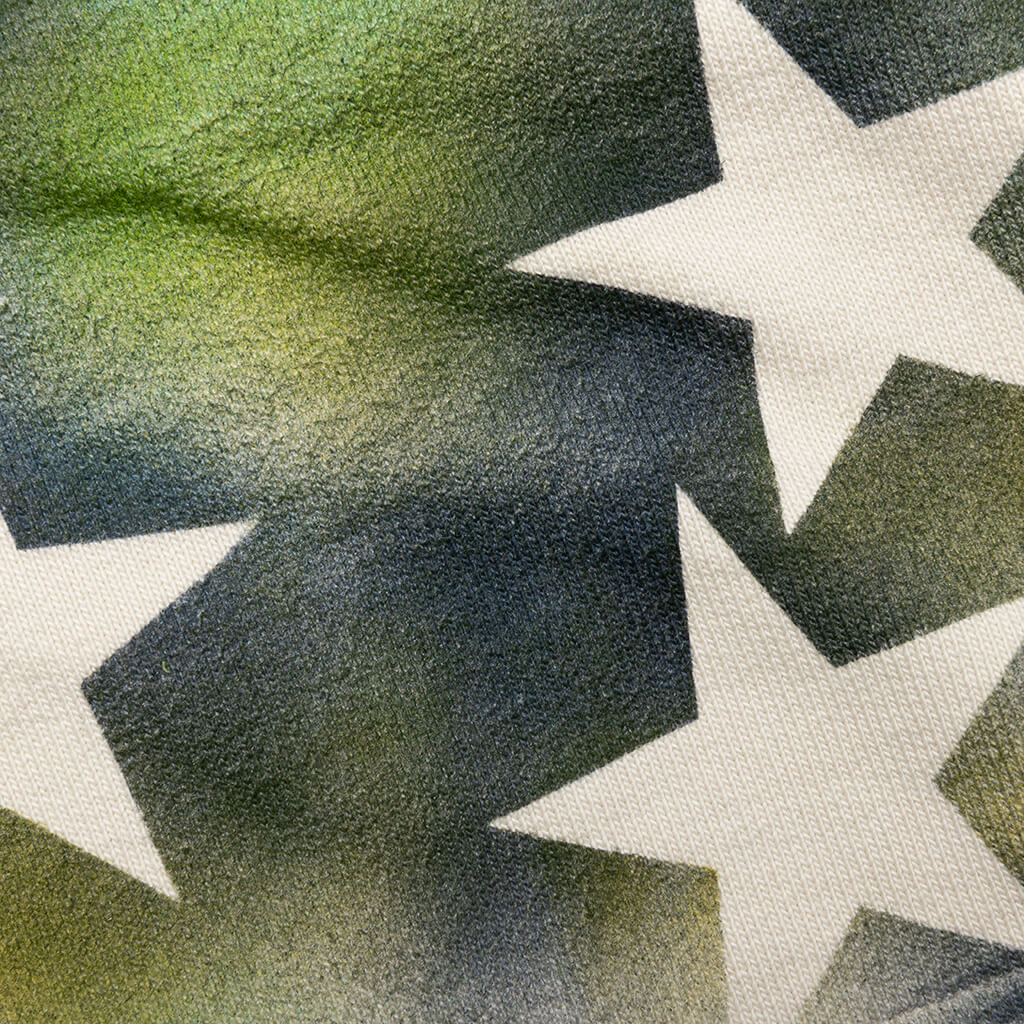 Sprayed Stars Vintage Sweat Shorts - White/Multi
