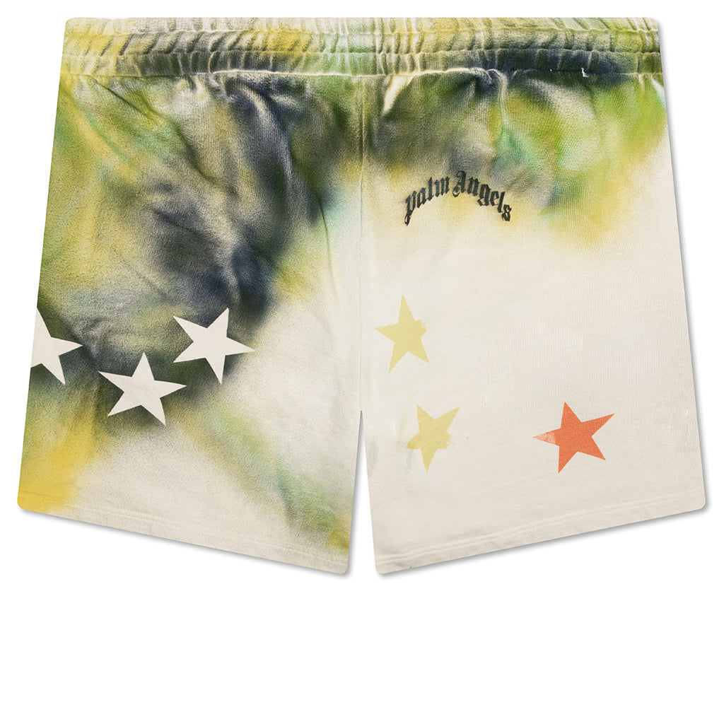 Sprayed Stars Vintage Sweat Shorts - White/Multi