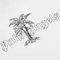 Sunset Palms Classic Tee - White/Black