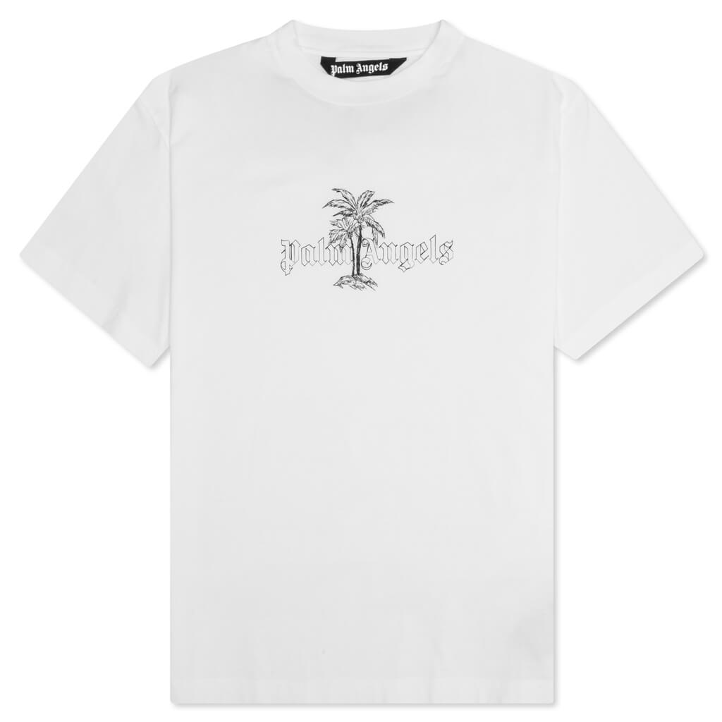 Sunset Palms Classic Tee - White/Black