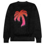 The Palm Sweater Intarsia - Black/Fuchsia