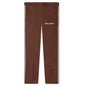 Thin Waist Slim Track Pants - Brown/Off-White