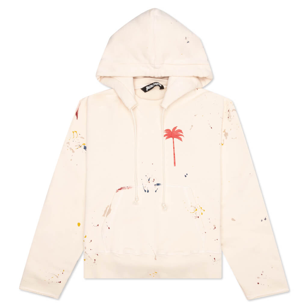 PXP Painted Raw Cut Hoodie - Off White