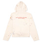 PXP Painted Raw Cut Hoodie - Off White
