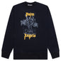 Palms Pencil Crew - Black/Light Orange