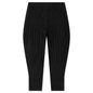 Relaxed Pleat Basics Pants - Black