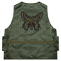Papillon Jacquard Sateen Radio Vest - Olive