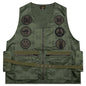 Papillon Jacquard Sateen Radio Vest - Olive