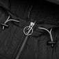 Patches Quilted Zip Hoodie - Black