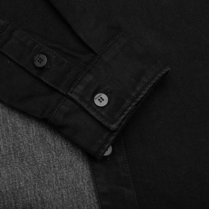 Patchwork Overshirt - Black