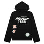 Patchwork Party Hoodie - Black