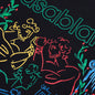 Pentathlon Screen Printed T-Shirt - Black