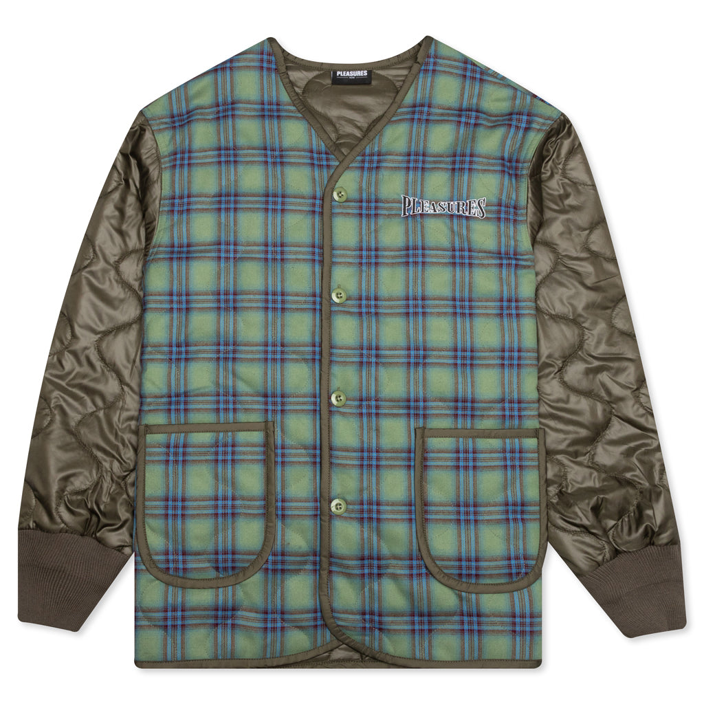 Bowery Plaid Liner Jacket - Olive