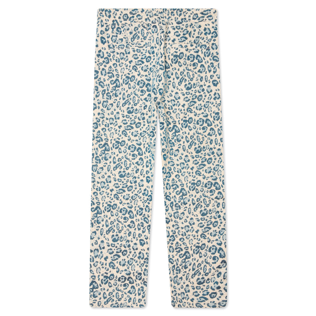 Eclipse Cheetah Beach Pant - Cream/Blue