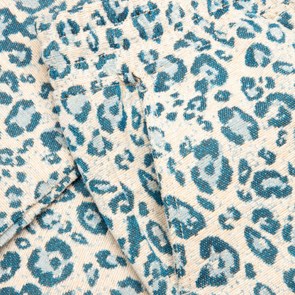 Eclipse Cheetah Beach Pant - Cream/Blue