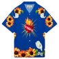 Heart Button Down - Blue
