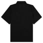 Luster Camp Collar Button Down - Black