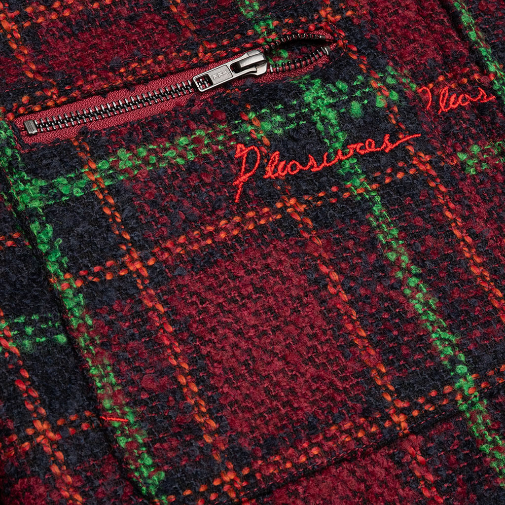 Nocturnal Woven Work Jacket - Dark Red