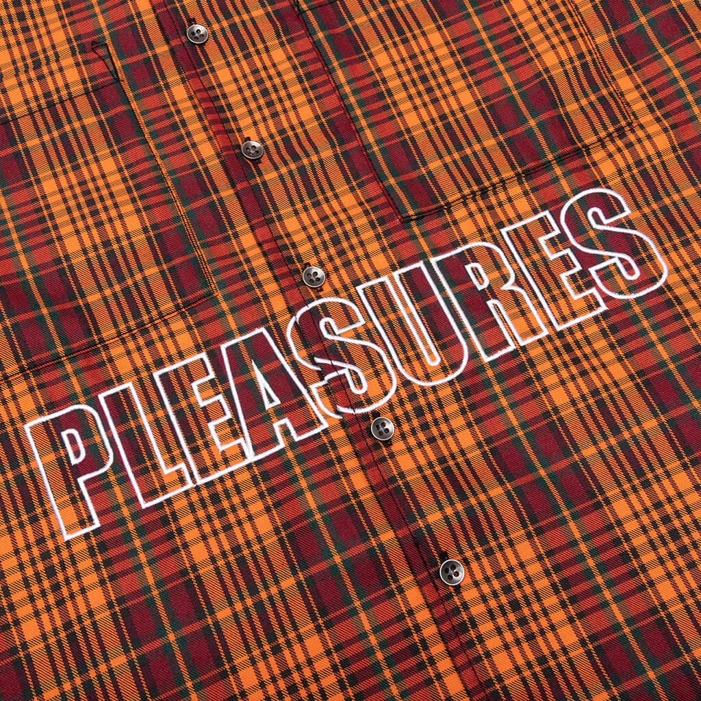 Shade Plaid Work Shirt - Orange