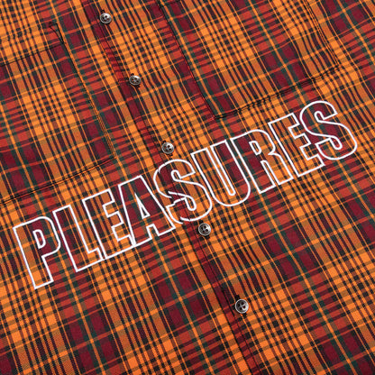 Shade Plaid Work Shirt - Orange