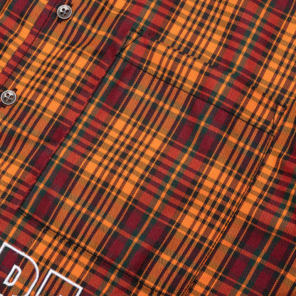Shade Plaid Work Shirt - Orange