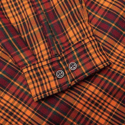 Shade Plaid Work Shirt - Orange