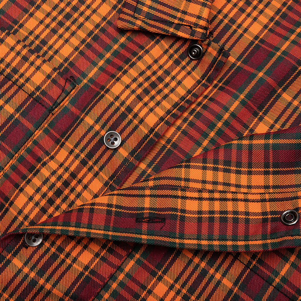 Shade Plaid Work Shirt - Orange